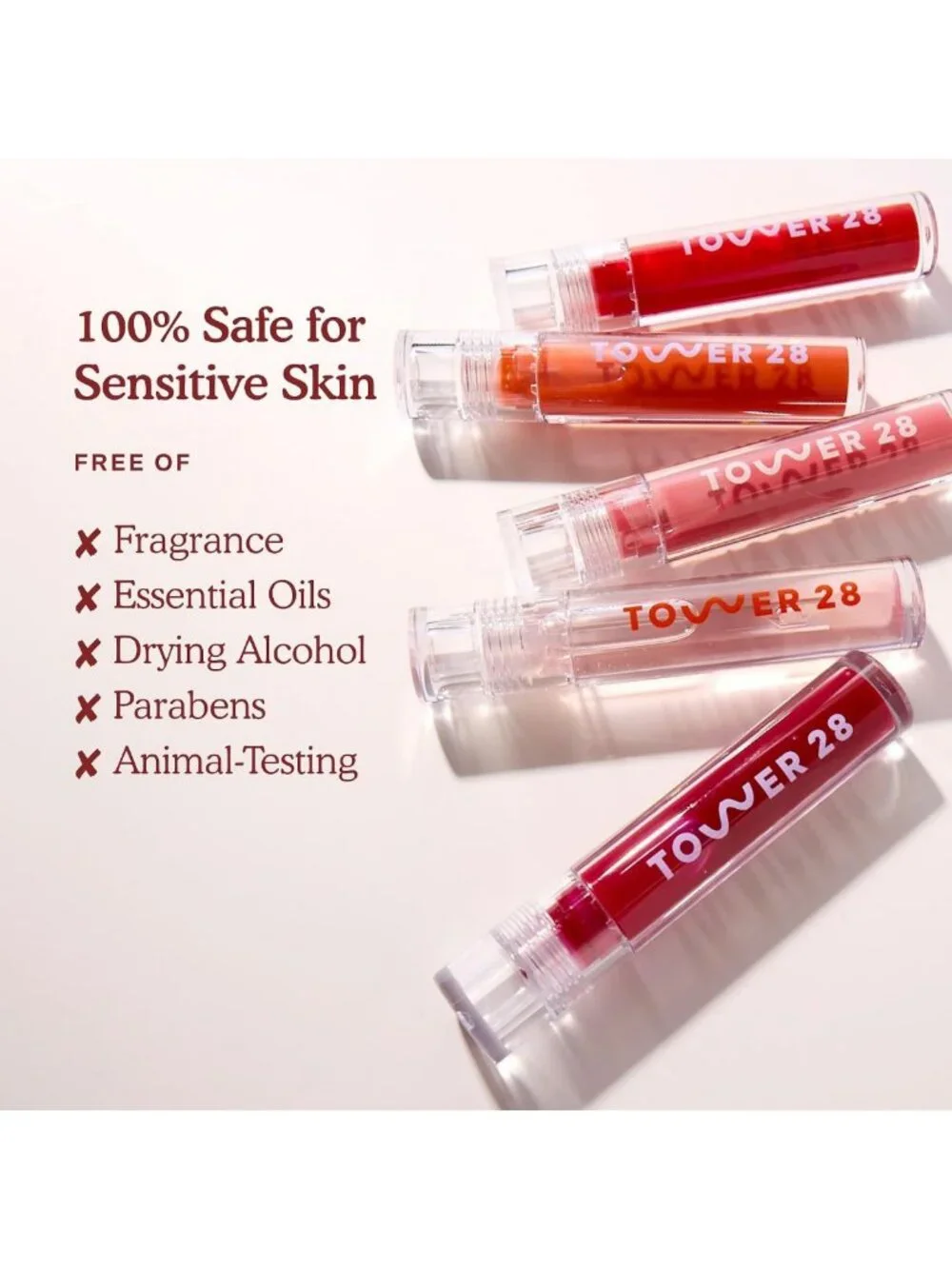Hydrating Shimmery Lip Gloss Jelly - Non-Sticky High-Shine Balm for Sensitive
